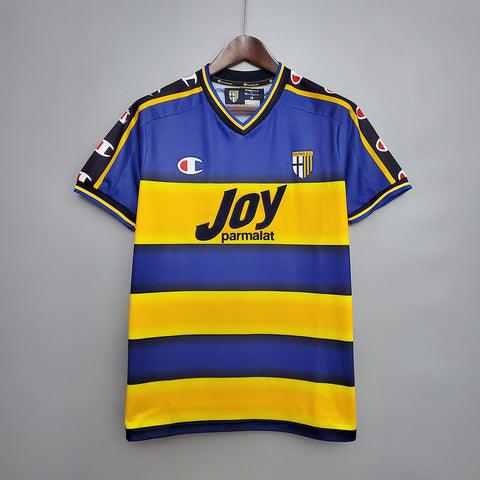 Camiseta Parma Retro 2001/2002 Champion - Azul/Amarillo