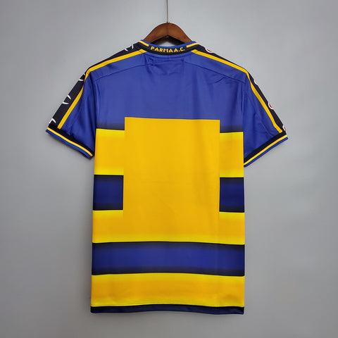 Camiseta Parma Retro 2001/2002 Champion - Azul/Amarillo