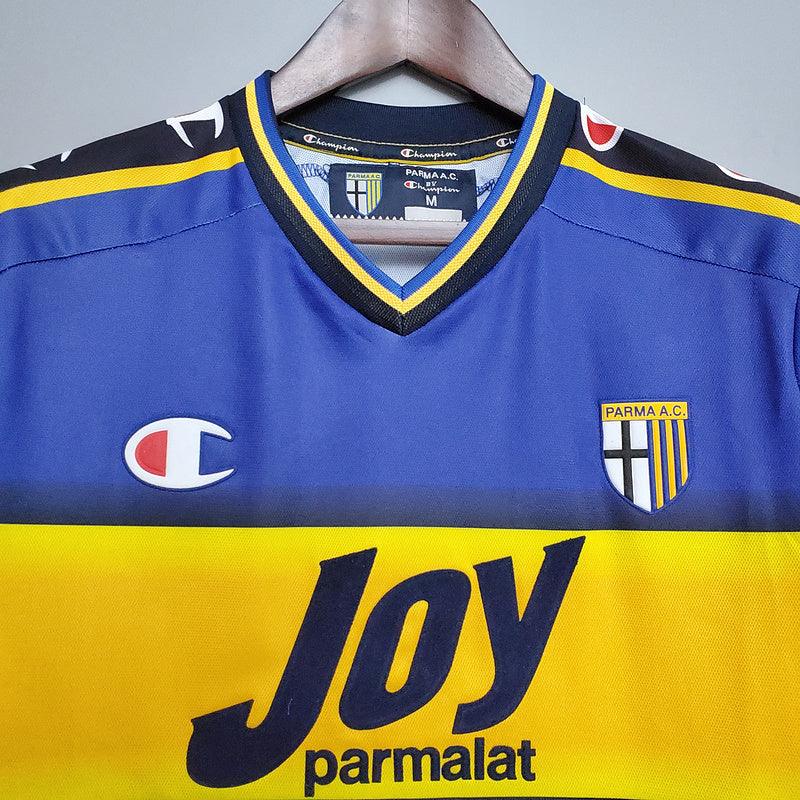 Camiseta Parma Retro 2001/2002 Champion - Azul/Amarillo