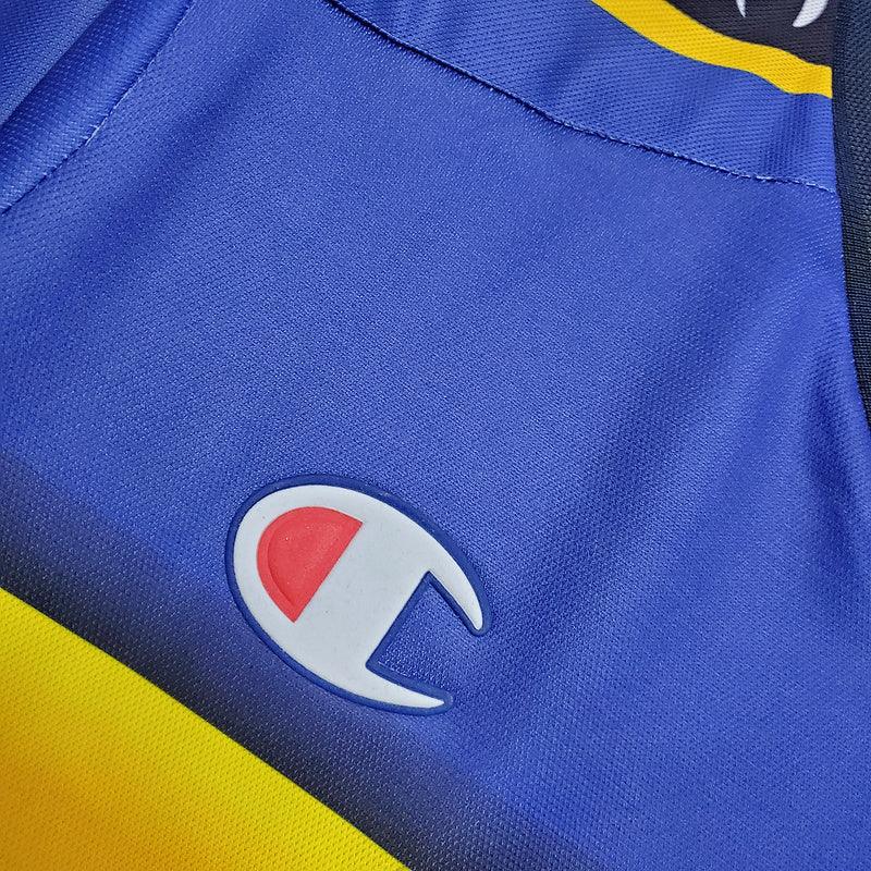 Camiseta Parma Retro 2001/2002 Champion - Azul/Amarillo