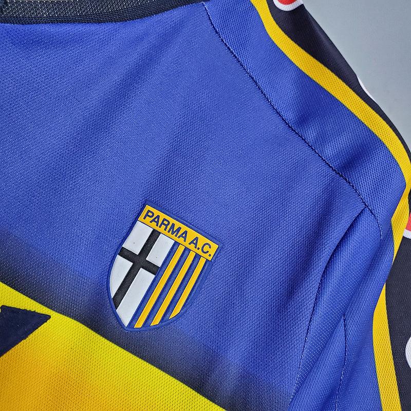 Camiseta Parma Retro 2001/2002 Champion - Azul/Amarillo