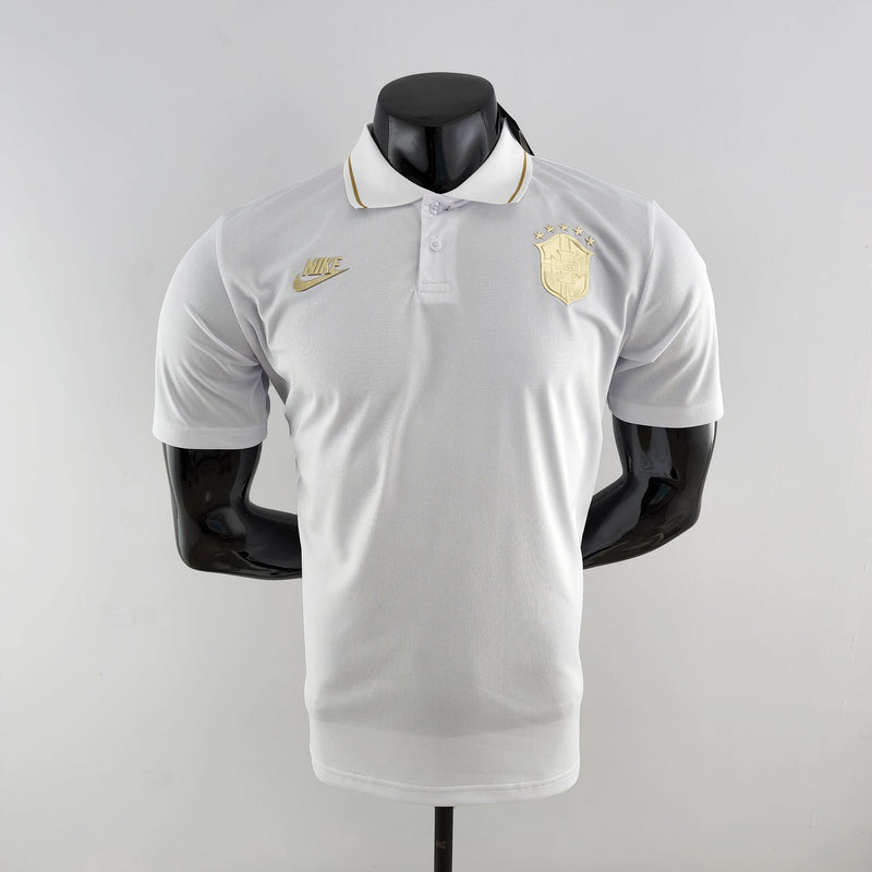 Camisa Polo Brasil Blanco - Masculina