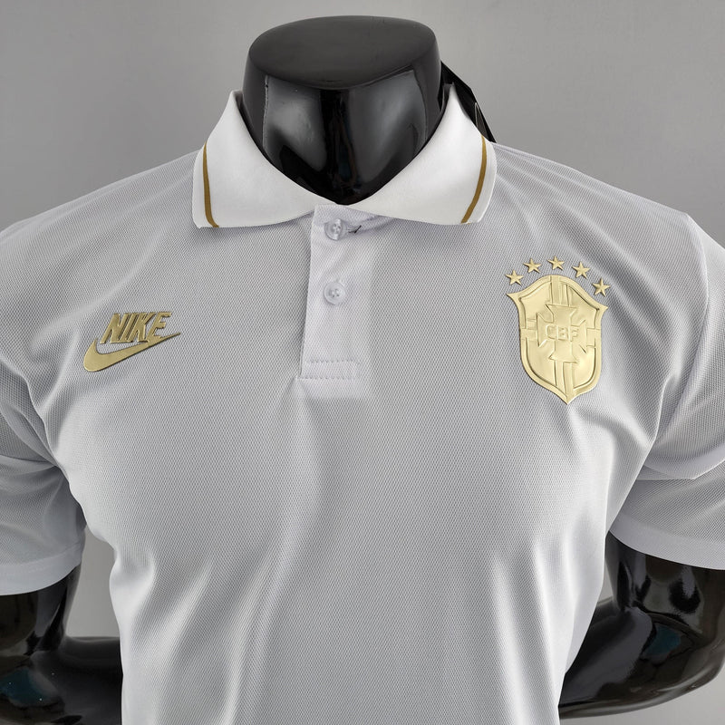 Camisa Polo Brasil Blanco - Masculina