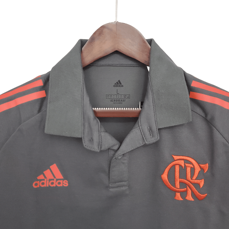 Camisa Polo Flamengo Gris - Masculina