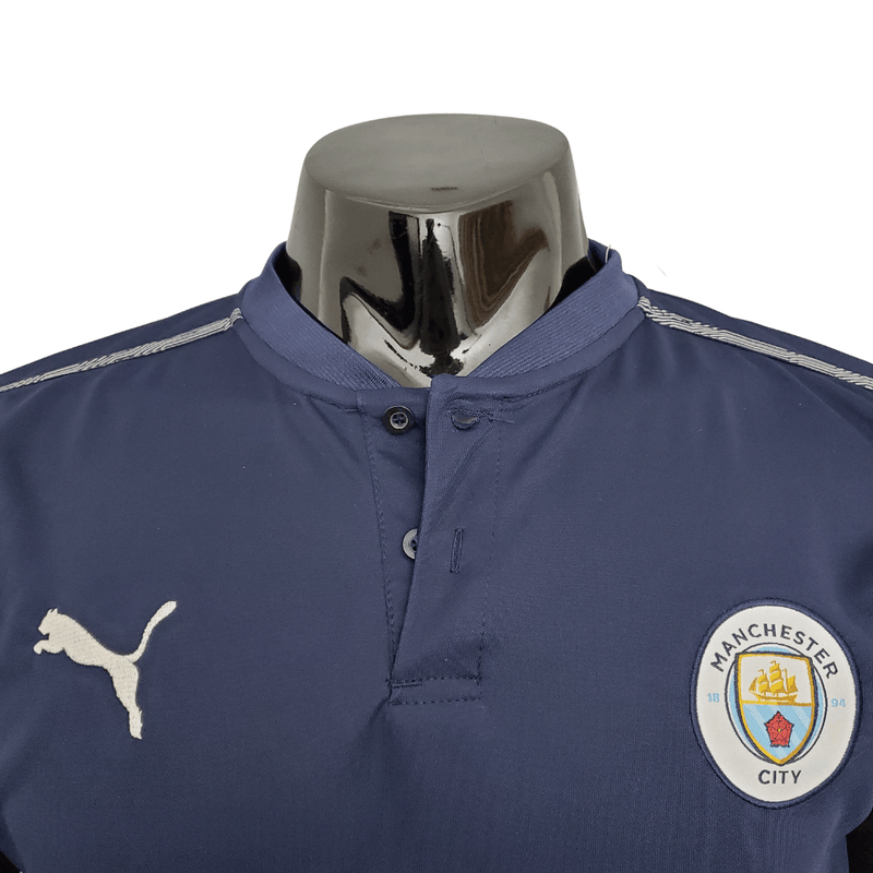 Camisa Polo Manchester City Azul - Masculina