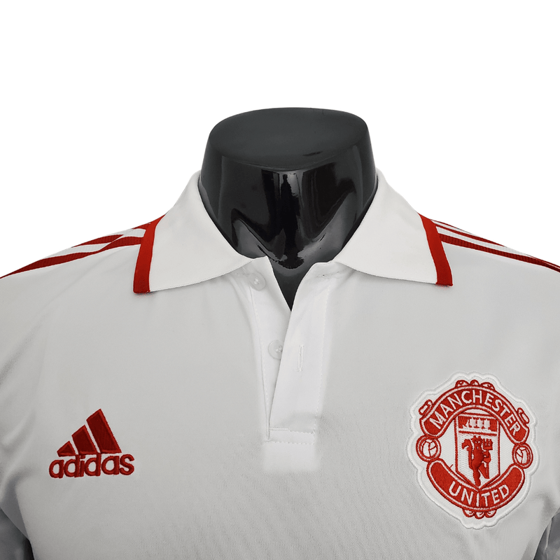 Camisa Polo Manchester United Blanco - Masculina