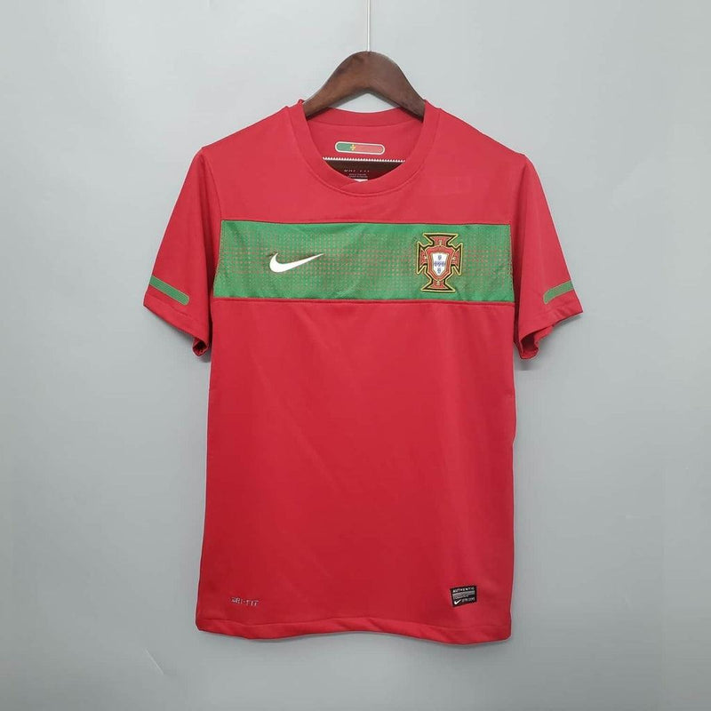 Camiseta Portugal Retro 2010 - Rojo/Verde