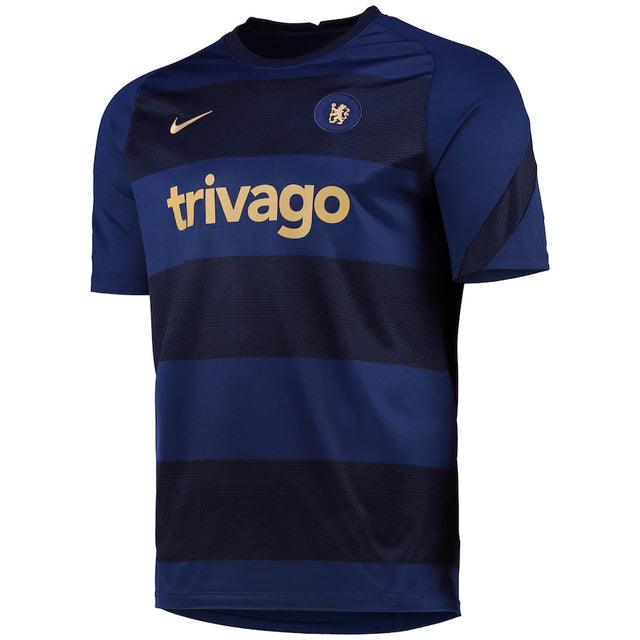 Camisa Pré-jogo Chelsea 21/22 Nike - Azul