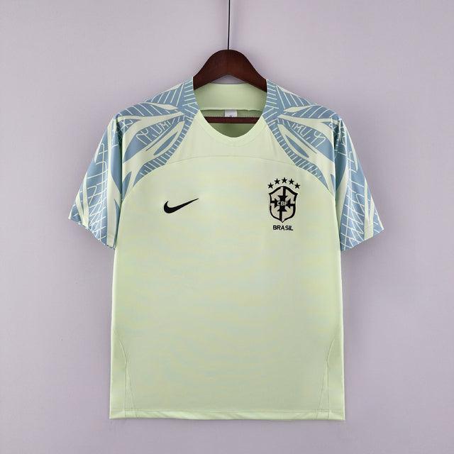 Camisa Pré-Jogo Seleccion Brasil 2022 Nike - Verde Claro