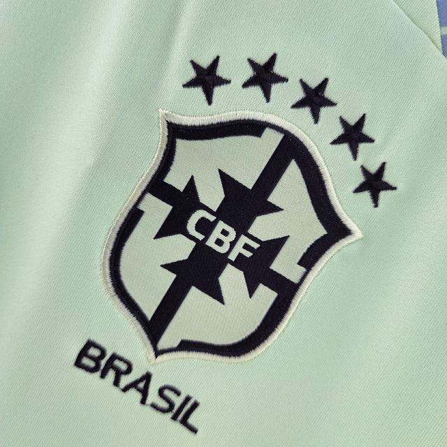 Camisa Pré-Jogo Seleccion Brasil 2022 Nike - Verde Claro