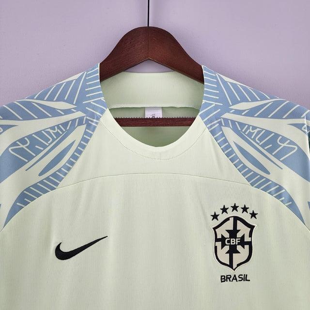 Camisa Pré-Jogo Seleccion Brasil 2022 Nike - Verde Claro