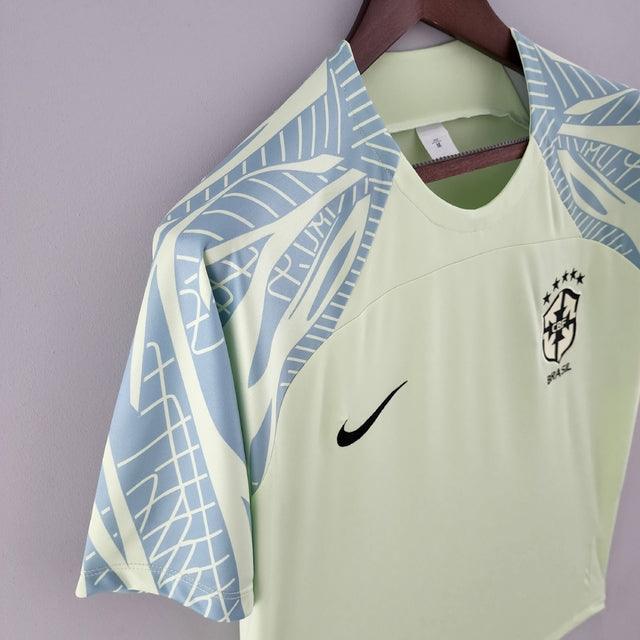 Camisa Pré-Jogo Seleccion Brasil 2022 Nike - Verde Claro