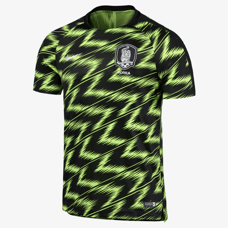 Camisa Pré-treino Seleccion Coréia do Sul 2022 Nike - Negro e Verde