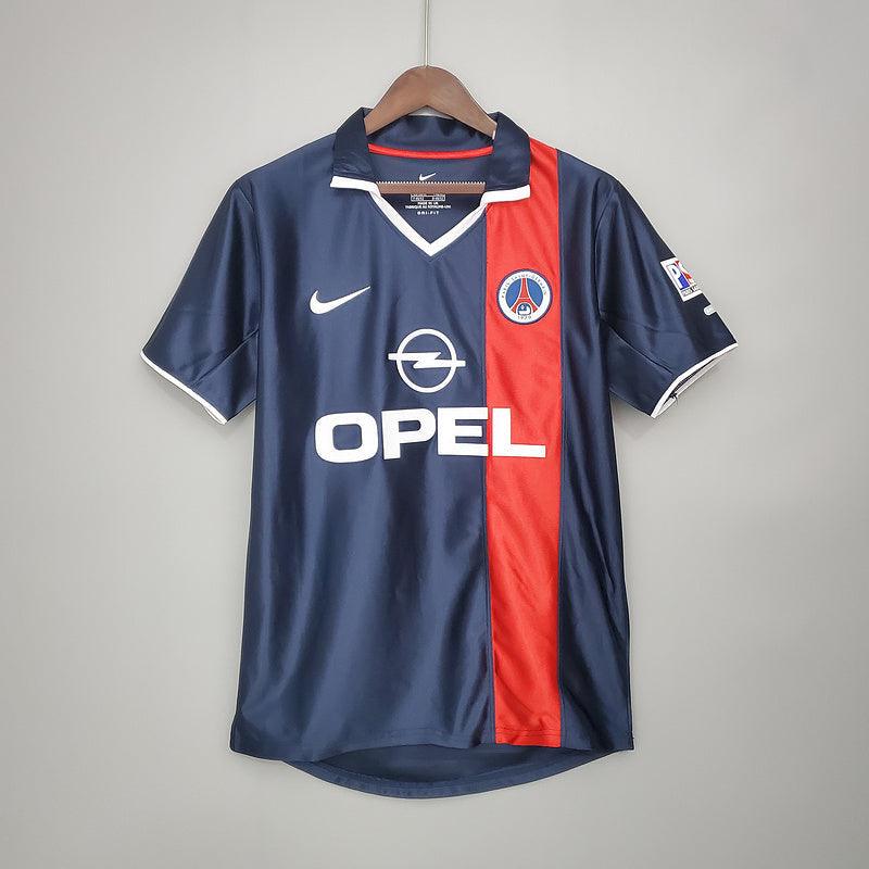 Camiseta PSG Retro 2001/2002 - Azul/Roxo