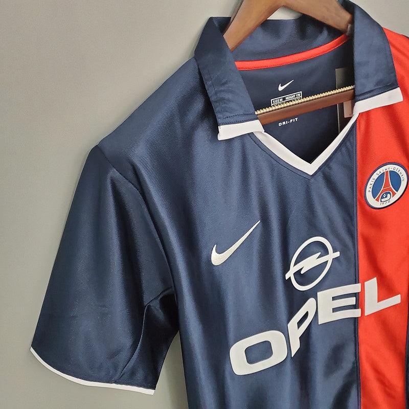 Camiseta PSG Retro 2001/2002 - Azul/Roxo