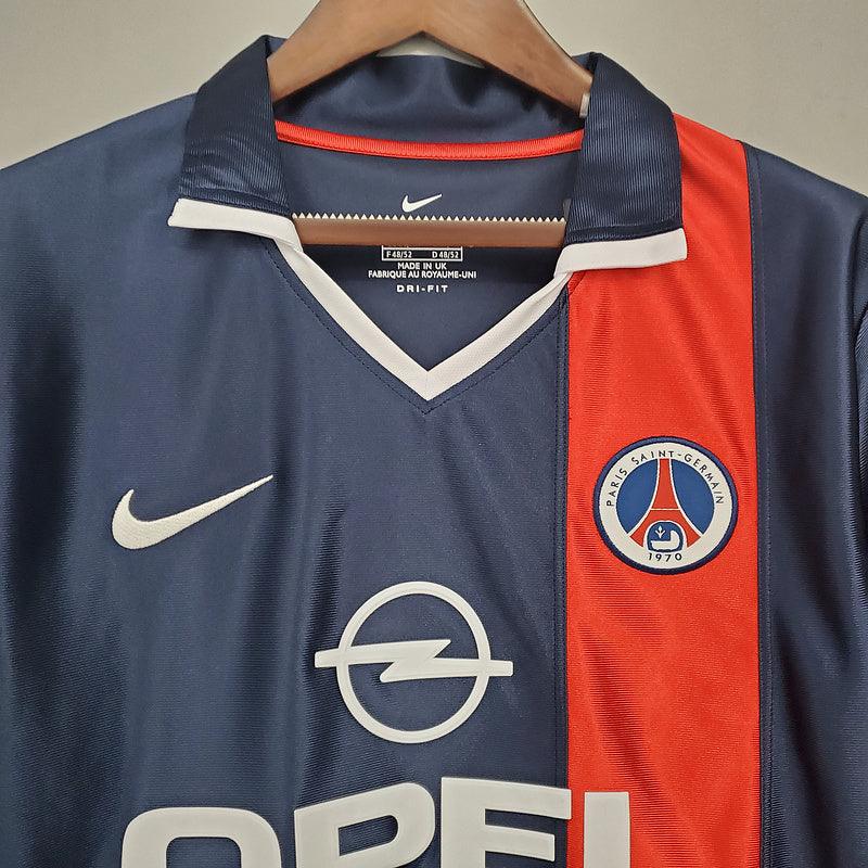 Camiseta PSG Retro 2001/2002 - Azul/Roxo