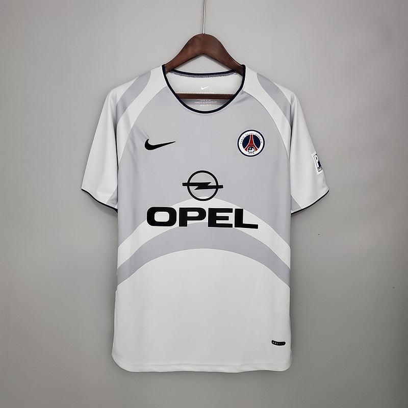 Camiseta PSG Retro 2001/2002 - Blanco/Gris