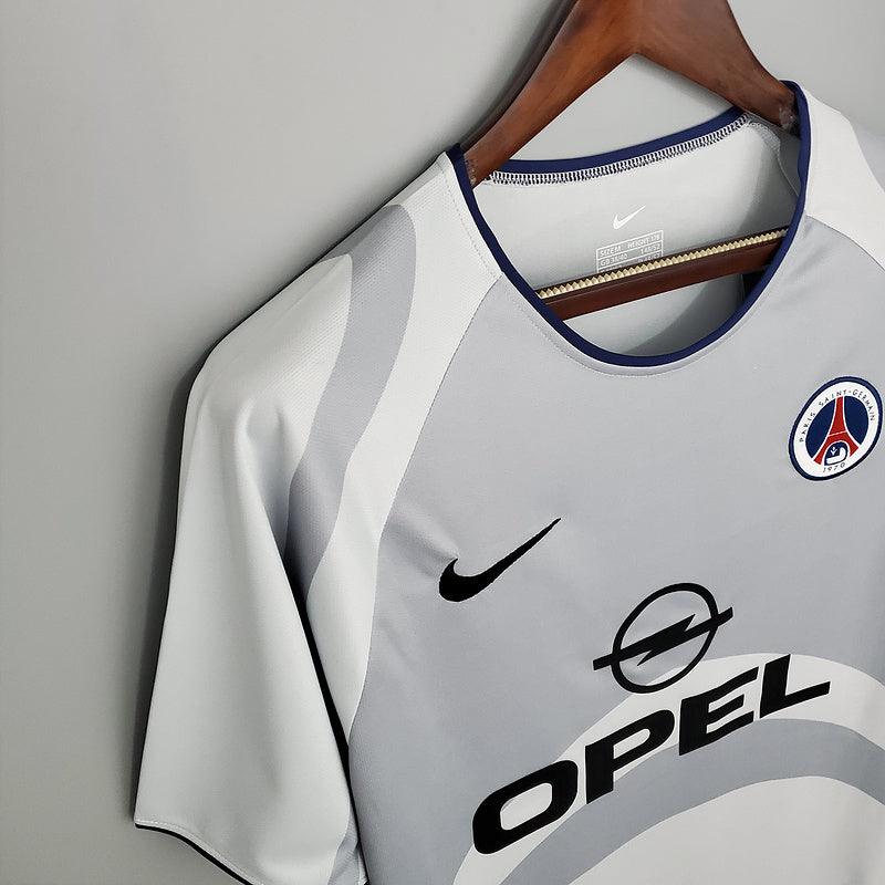 Camiseta PSG Retro 2001/2002 - Blanco/Gris