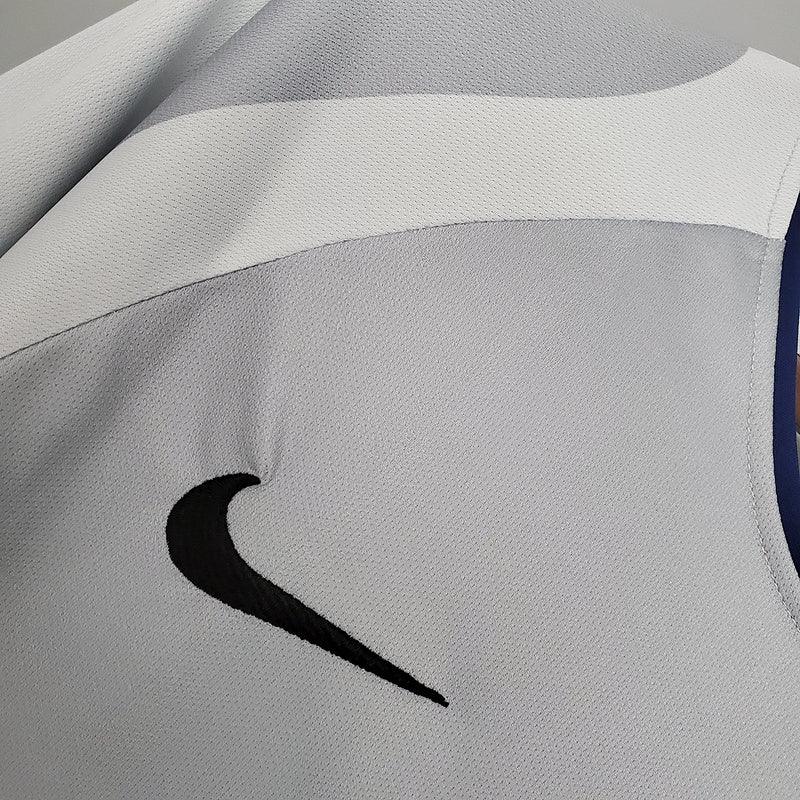 Camiseta PSG Retro 2001/2002 - Blanco/Gris