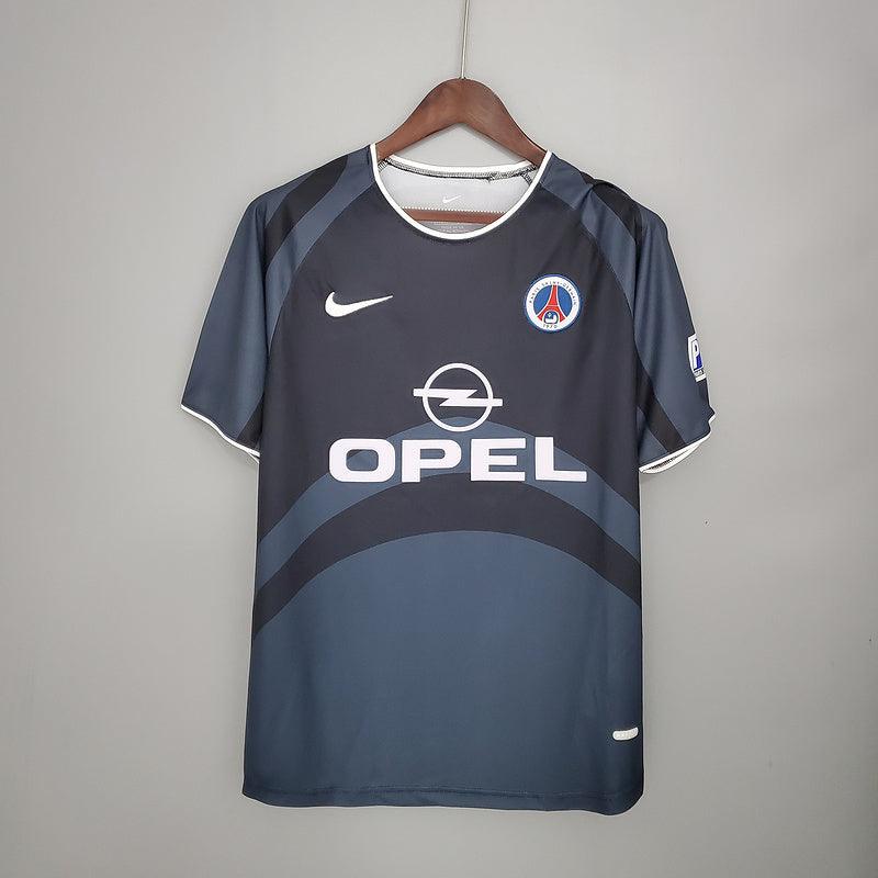 Camiseta PSG Retro 2001/2002 - Gris/Negro