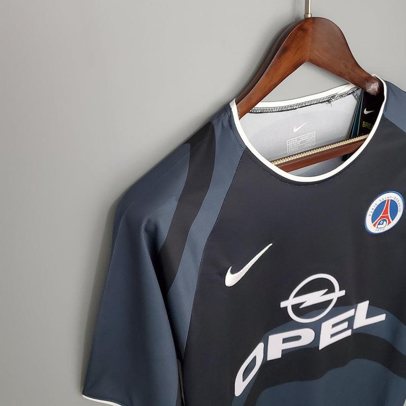 Camiseta PSG Retro 2001/2002 - Gris/Negro