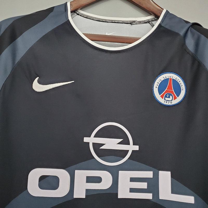 Camiseta PSG Retro 2001/2002 - Gris/Negro