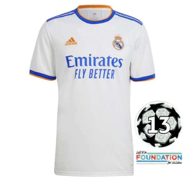 Camiseta Real Madrid I [UEFA Champions League] 21/22 - Blanco