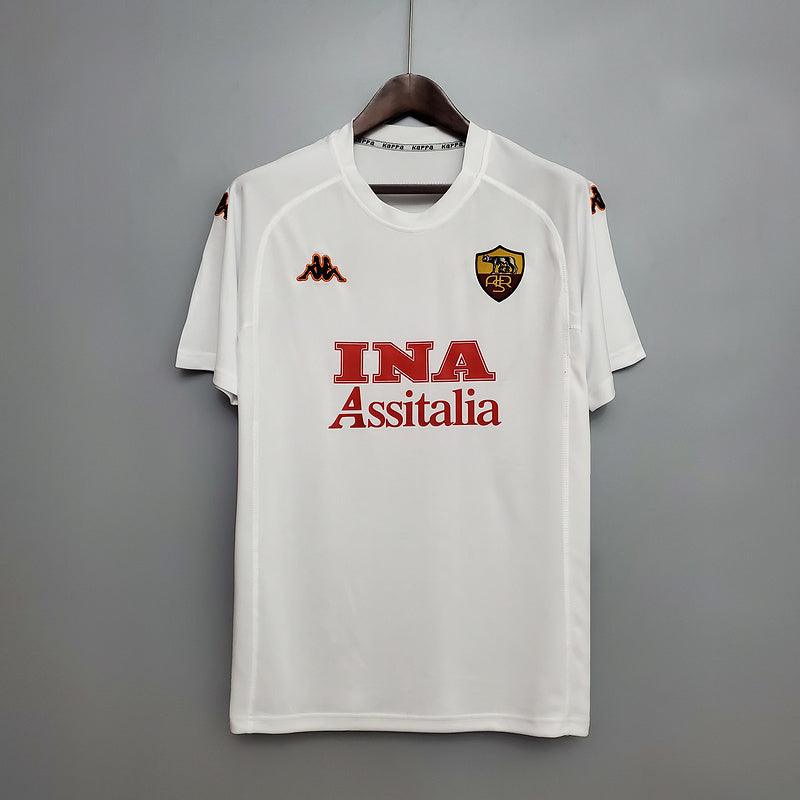 Camiseta Roma Retro 2000/2001 - Blanco