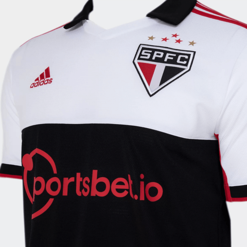 Camisa São Paulo III 22/23 Adidas - Blanco y Negro