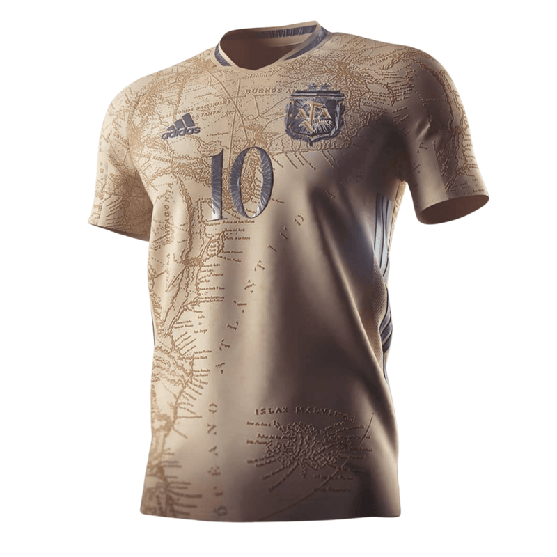 Camisa Seleccion Argentina [Conceito Maradona] 21/22 Adidas - Beige