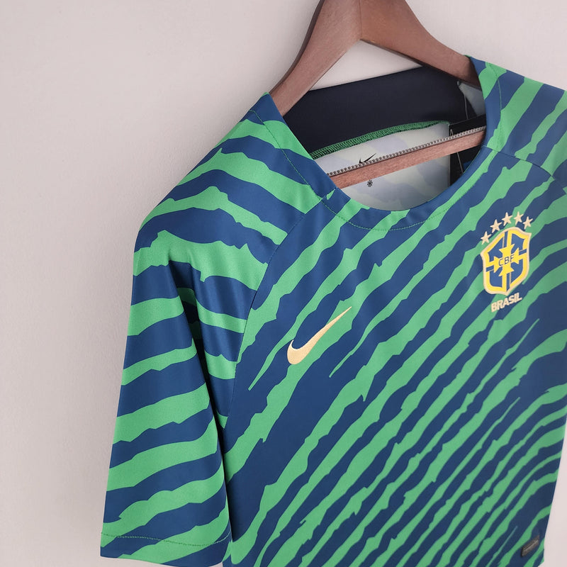 Camisa Seleccion Brasil 2022 Nike - Verde e Azul - Edición Especial