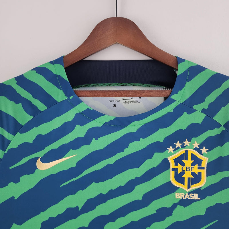 Camisa Seleccion Brasil 2022 Nike - Verde e Azul - Edición Especial