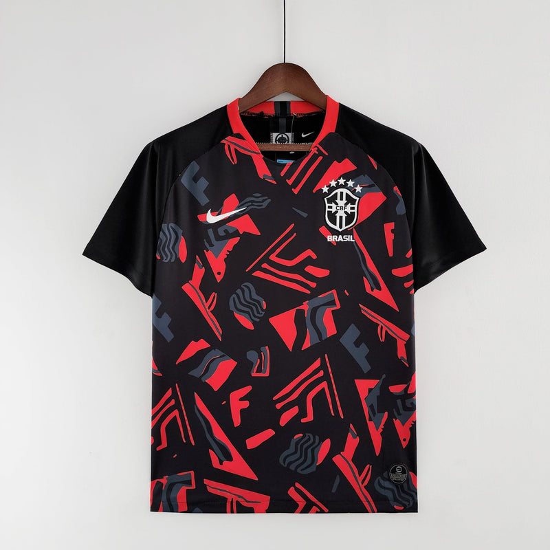 Camisa Seleccion Brasil 2022 Nike - Rojo e Negro - Treino