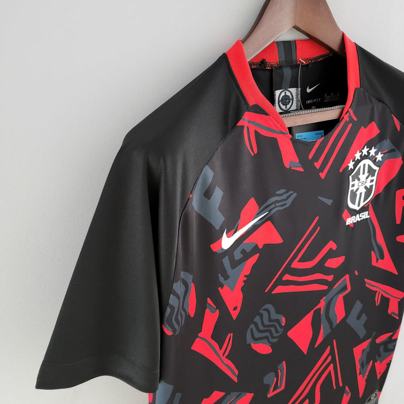 Camisa Seleccion Brasil 2022 Nike - Rojo e Negro - Treino