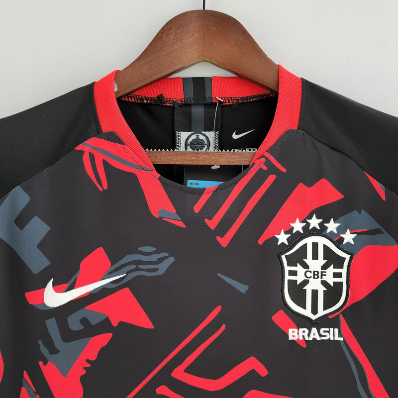 Camisa Seleccion Brasil 2022 Nike - Rojo e Negro - Treino