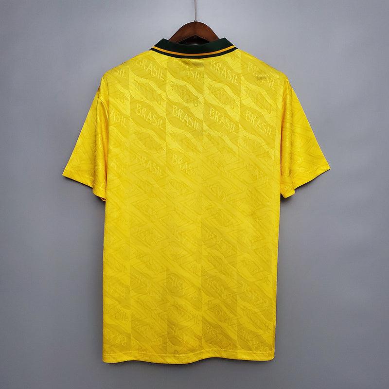 Camiseta Selección Brasil Retro 1991/1993 - Amarillo