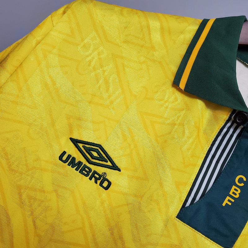 Camiseta Selección Brasil Retro 1991/1993 - Amarillo