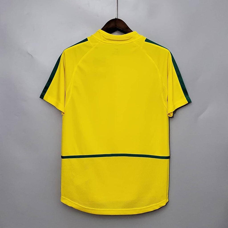 Camiseta Selección Brasil Retro 2002 - Amarillo