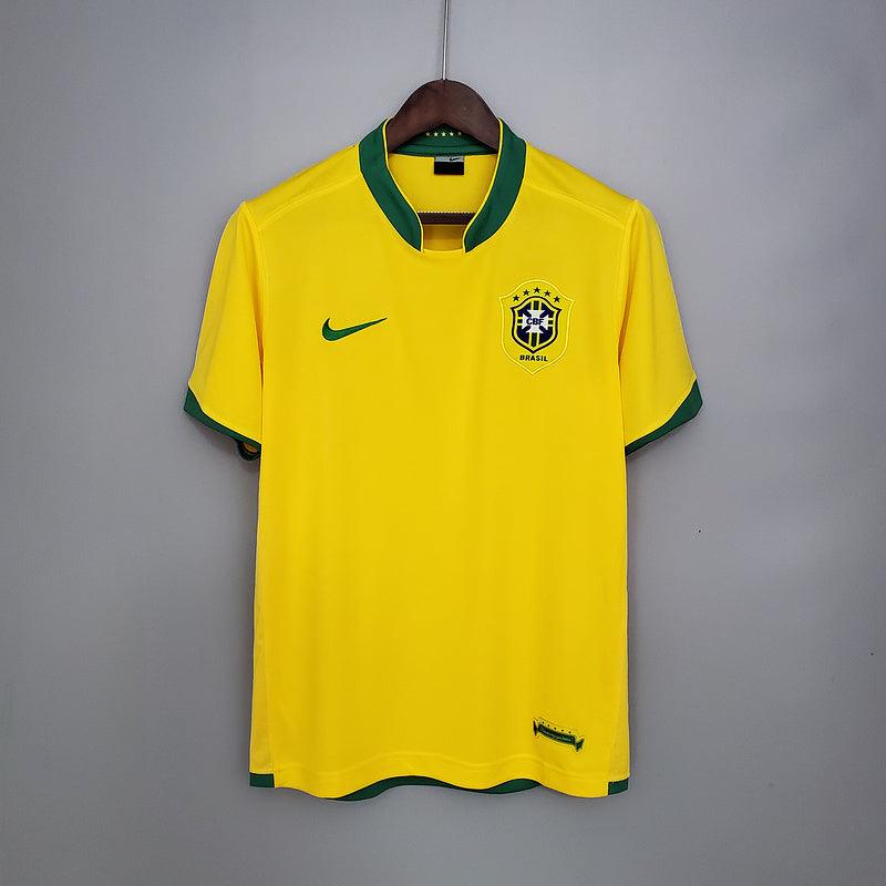 Camiseta Selección Brasileira Retro 2006 Amarillo