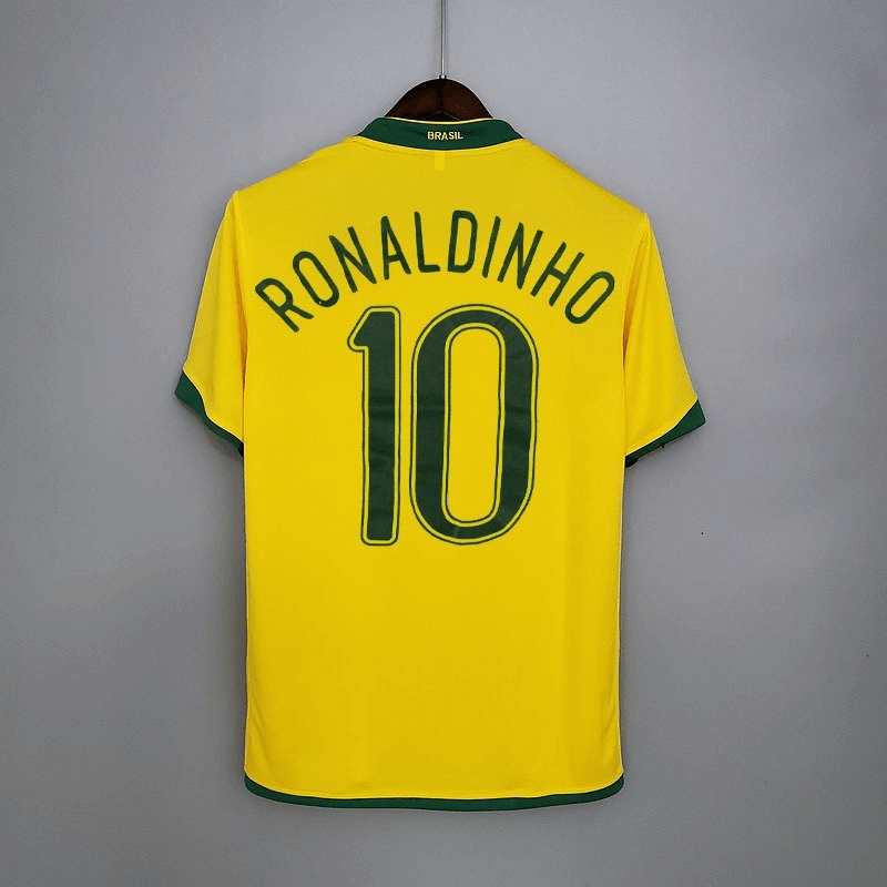 Camiseta Selección Brasileira Retro 2006 Amarillo