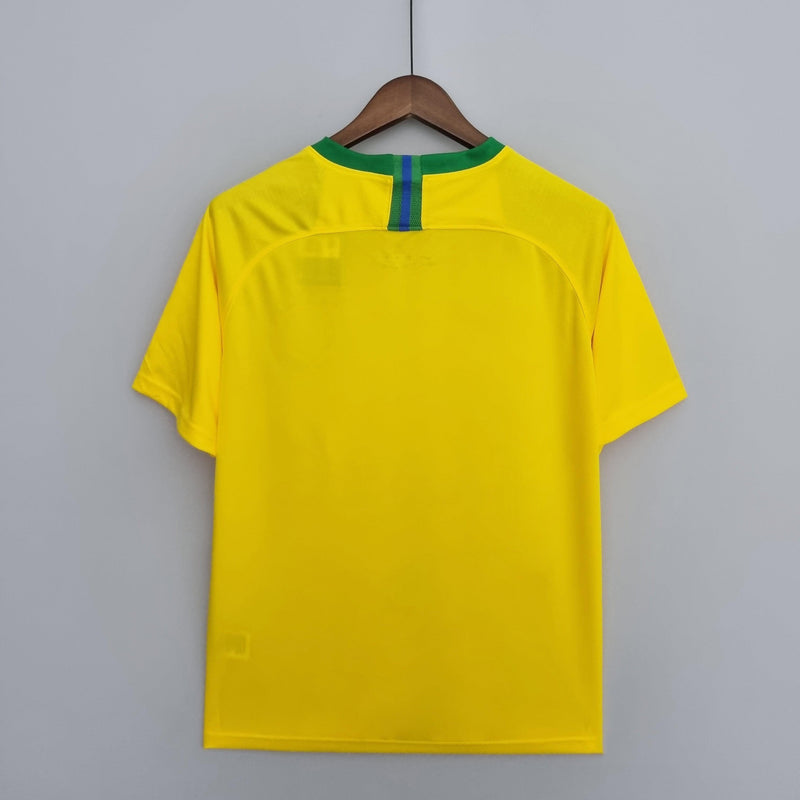 Camiseta Selección de Brasil Retro 2008 - Amarillo