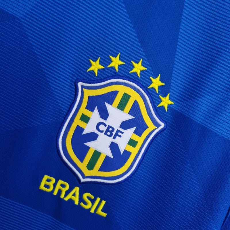 Camiseta Selección de Brasil Retro 2018 - Azul