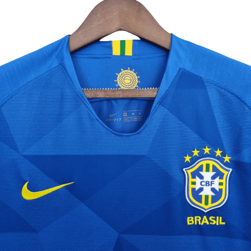 Camiseta Selección de Brasil Retro 2018 - Azul