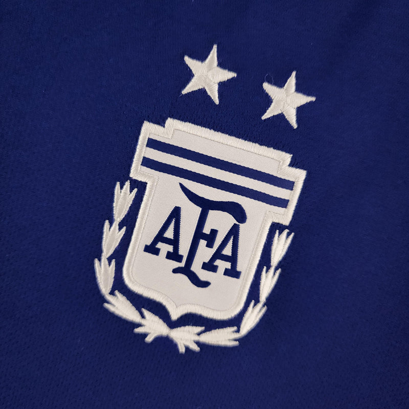 Camisa Seleccion da Argentina II [Com Patch Copa do Mundo] 2022 Adidas - Roxo