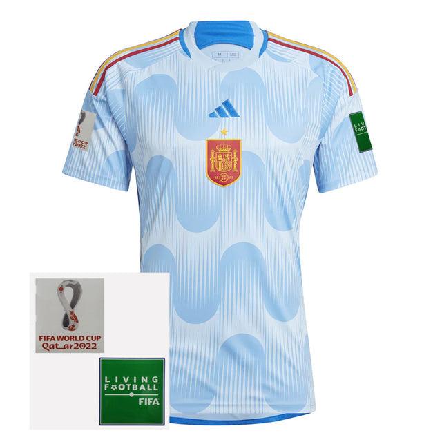 Camisa Seleccion Espanha II 2022 Adidas [Com Patch] - Azul Celeste