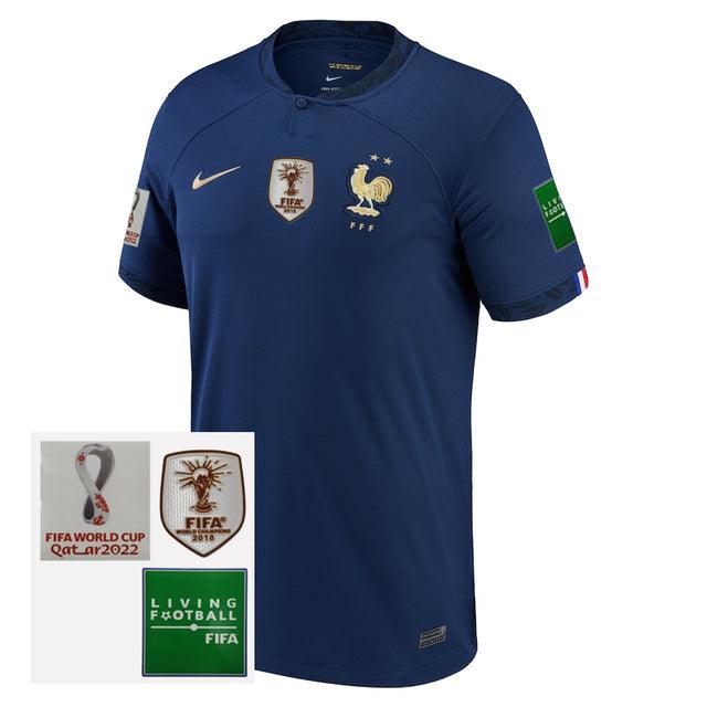 Camisa Seleccion Francia I 2022 Nike [Patch Campeón del Mundo] - Azul