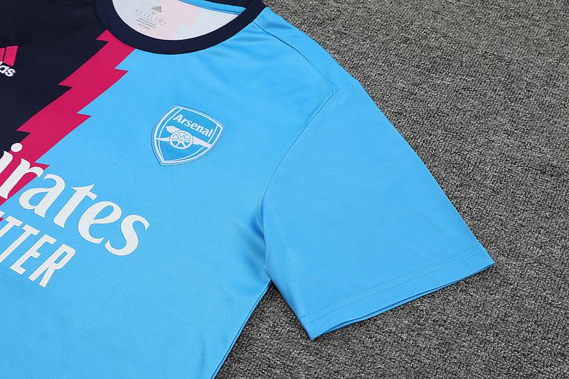 Camiseta Arsenal 23/24 - Treino - Azul Claro/Negro