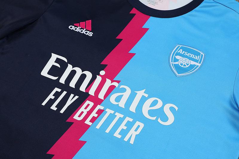 Camiseta Arsenal 23/24 - Treino - Azul Claro/Negro