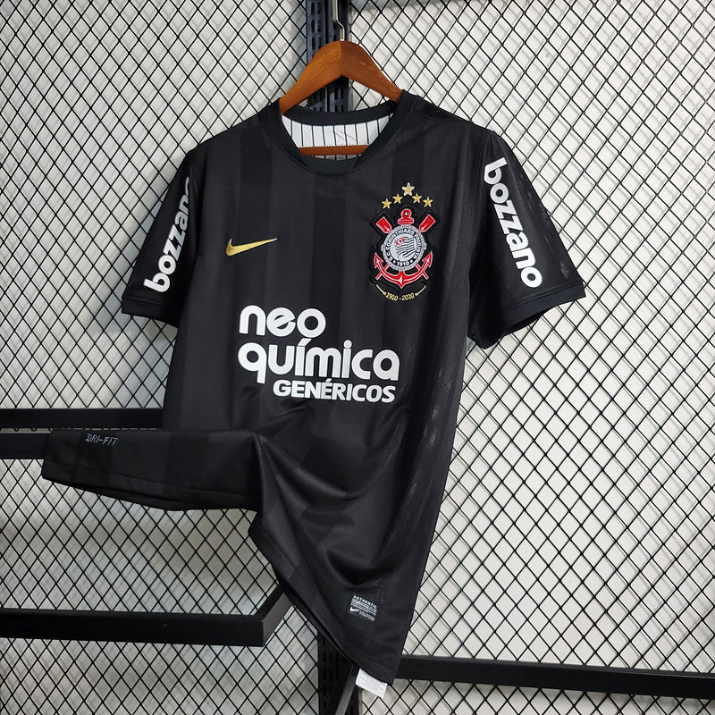 Camiseta Corinthians Retro 2010 - Negro