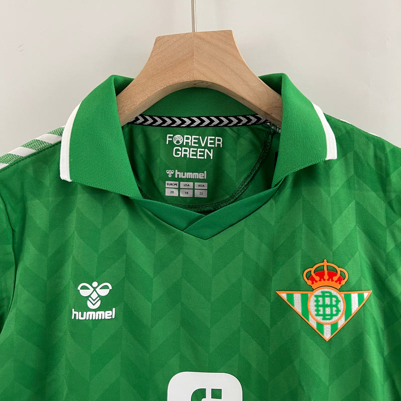 Camiseta y Pantalones para niños Real Betis Segunda Equipacion 23/24